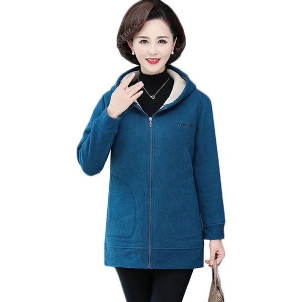 women's hoodies & sweatshirts autumn winter jacket women hooded sweatshirt coat plus velvet warm middle-aged female cotton size 5xl out, Black
women's hoodies & sweatshirts autumn winter jacket women hooded sweatshirt coat plus velvet warm middle-aged female cotton size 5xl out, Black