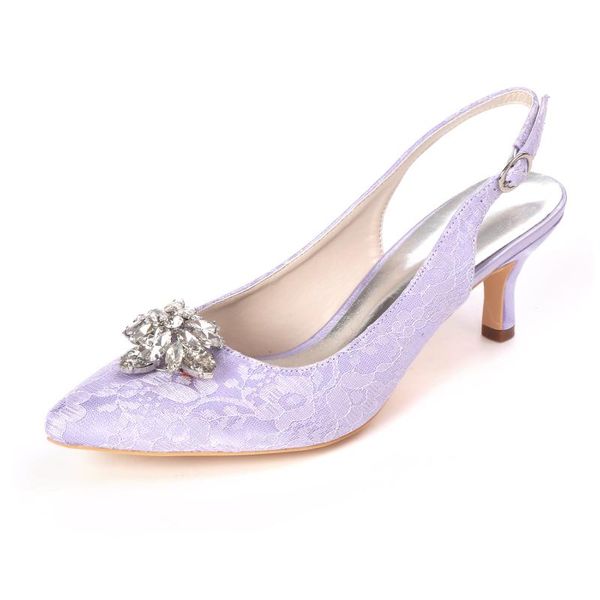 dress shoes slingback pointed toe lace lady heels with crystal big stone brooch ivory white lavender bridal wedding prom dance elegant, Black
dress shoes slingback pointed toe lace lady heels with crystal big stone brooch ivory white lavender bridal wedding prom dance elegant, Black
