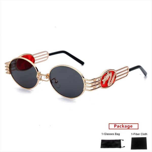 Alloy Oval Sunglasses Men Punk Chinese Dragon Women Mirror Sun Glasses Brand Uv400 Eyeglasses Shades, White;black
Alloy Oval Sunglasses Men Punk Chinese Dragon Women Mirror Sun Glasses Brand Uv400 Eyeglasses Shades, White;black