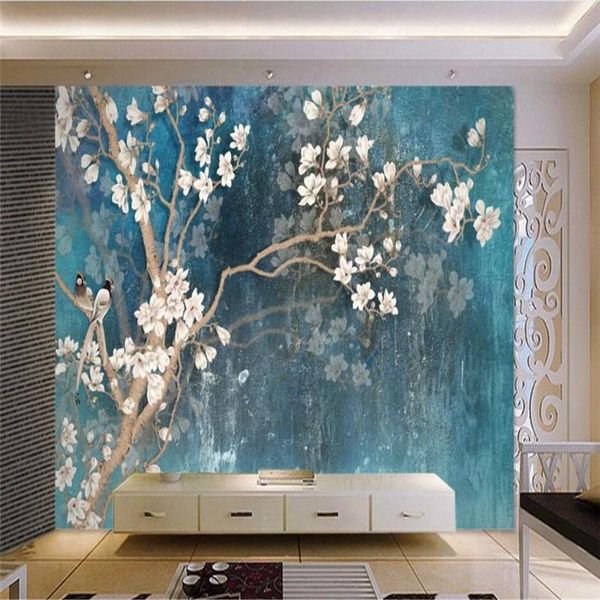 wallpapers nordic blue elegant floral oil painting po wallpaper 3d retro magnolia flower background mural wall papers home decor
wallpapers nordic blue elegant floral oil painting po wallpaper 3d retro magnolia flower background mural wall papers home decor