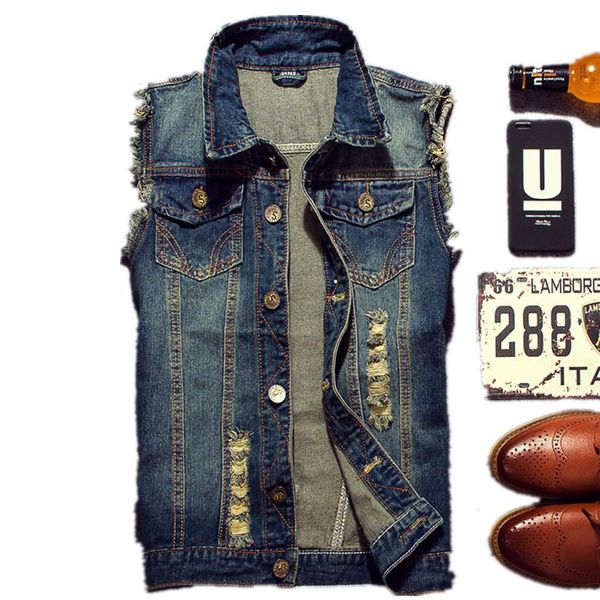 men's vests 2021 ripped jean jacket denim vest hip hop coats waistcoat men cowboy brand sleeveless male tank plus size 6xl, Black;white
men's vests 2021 ripped jean jacket denim vest hip hop coats waistcoat men cowboy brand sleeveless male tank plus size 6xl, Black;white