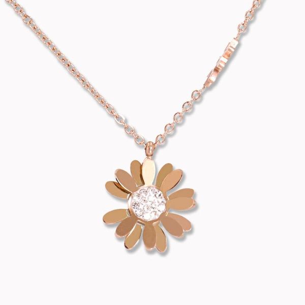 long chain stainless steel pendants necklaces women's flower rhinestone jewelry party wedding gift pendant, Silver
long chain stainless steel pendants necklaces women's flower rhinestone jewelry party wedding gift pendant, Silver