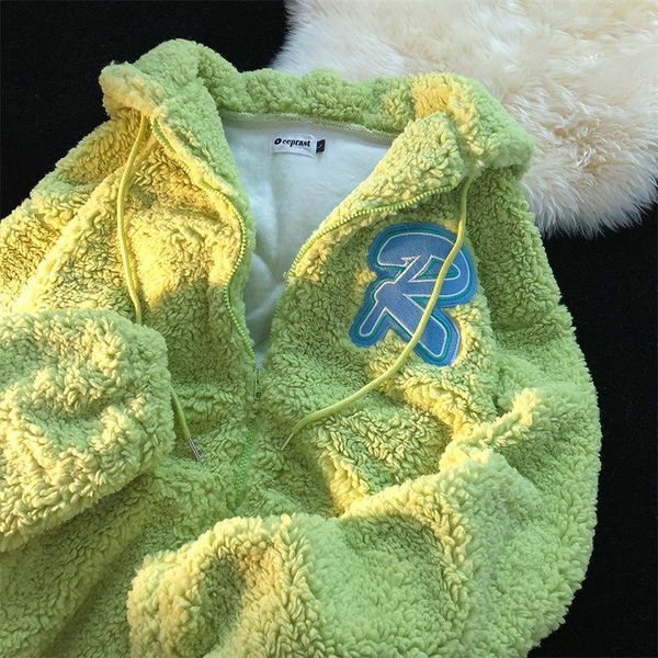 women's jackets autumn and winter loose lamb velvet zipper cardigan hoody jacket women plus thick hooded korean coats, Black;brown
women's jackets autumn and winter loose lamb velvet zipper cardigan hoody jacket women plus thick hooded korean coats, Black;brown