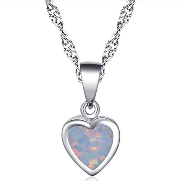 chains simple fashion luxury love opal necklace for women romantic wedding jewelry gift pendant clavicle chain wholesale, Silver
chains simple fashion luxury love opal necklace for women romantic wedding jewelry gift pendant clavicle chain wholesale, Silver