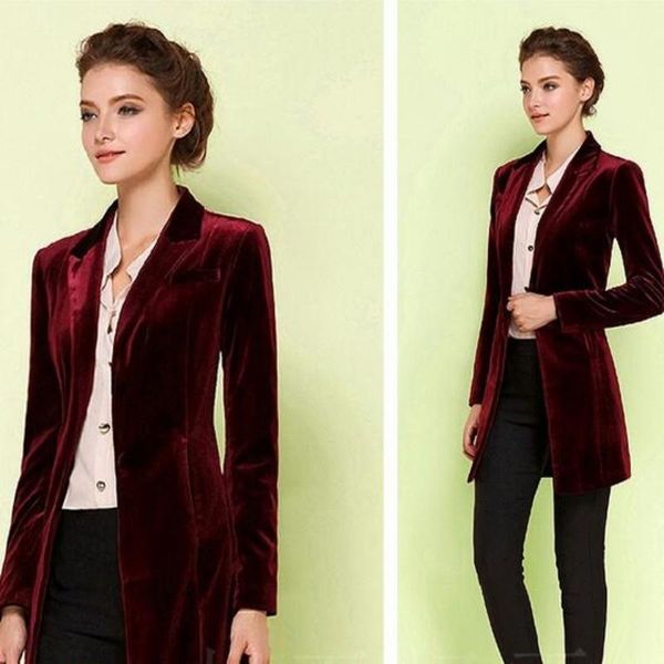 women's suits & blazers female chic europe velvet blazer slim fit long ol jacket ladies blouses plus size, White;black
women's suits & blazers female chic europe velvet blazer slim fit long ol jacket ladies blouses plus size, White;black