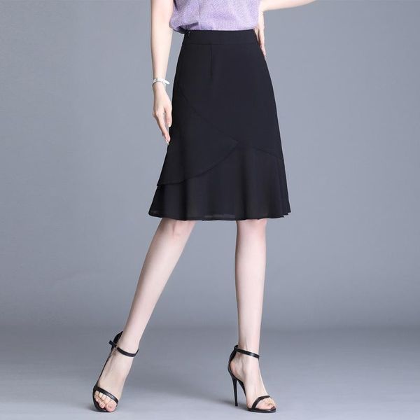 skirts 2021 summer korean high waist simple black slim fishtail skirt all-match casual women chiffon pleated
skirts 2021 summer korean high waist simple black slim fishtail skirt all-match casual women chiffon pleated