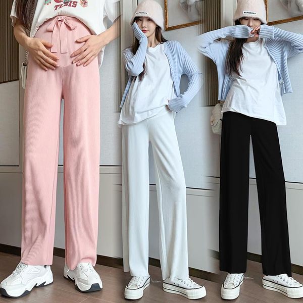 maternity bottoms 3361# pants summer casual loose high waist solid color comfy belly support elastic, White
maternity bottoms 3361# pants summer casual loose high waist solid color comfy belly support elastic, White