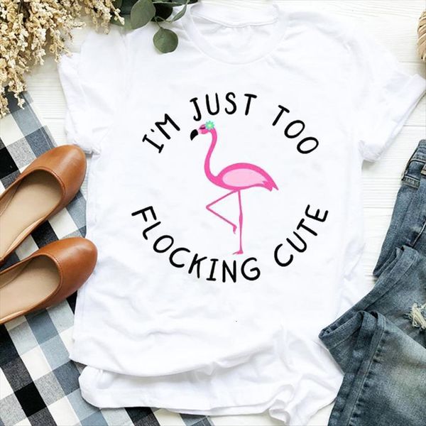 letter flamingo animal cartoon love women print clothes tee for female graphic, White
letter flamingo animal cartoon love women print clothes tee for female graphic, White