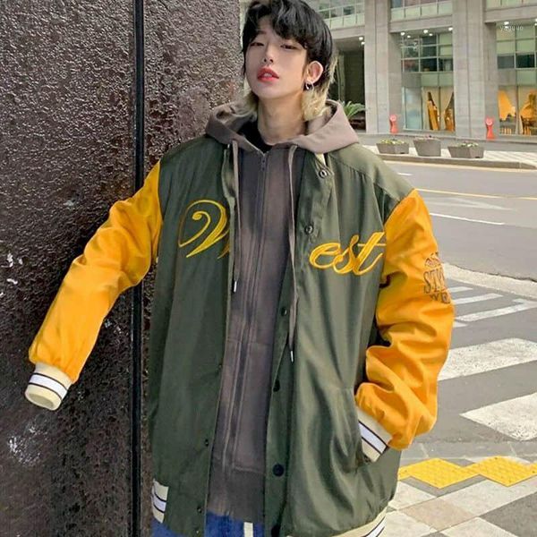 men's jackets 2021 baseball uniform men clothing korean and hong kong style jacket loose tide brand flight button retro boy coat, Black;brown
men's jackets 2021 baseball uniform men clothing korean and hong kong style jacket loose tide brand flight button retro boy coat, Black;brown