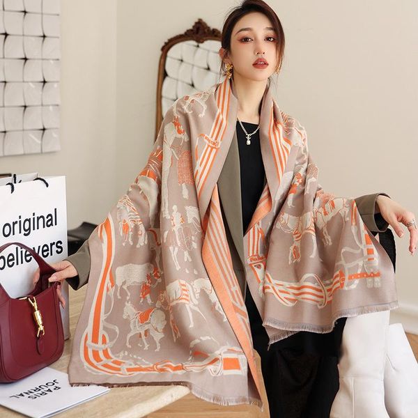 scarves 2021 fashion winter scarf women cashmere warm pashmina foulard lady luxury horse thick soft bufanda shawls wraps, Blue;gray
scarves 2021 fashion winter scarf women cashmere warm pashmina foulard lady luxury horse thick soft bufanda shawls wraps, Blue;gray