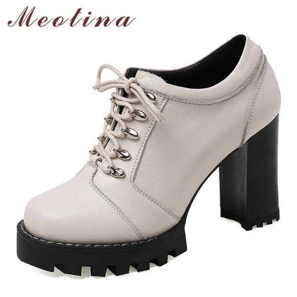 meotina natural genuine leather women shoes extreme high heels platform block heel pumps lace up female footwear beige size 40 210608, Black
meotina natural genuine leather women shoes extreme high heels platform block heel pumps lace up female footwear beige size 40 210608, Black