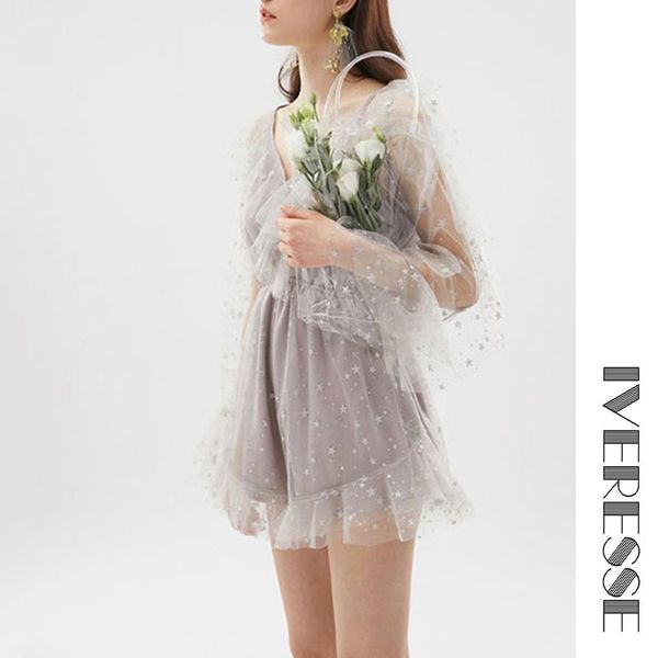 women's jumpsuits & rompers star sequins ruffles mesh transparent fairy women elegant female summer beach casual party short, Black;white
women's jumpsuits & rompers star sequins ruffles mesh transparent fairy women elegant female summer beach casual party short, Black;white