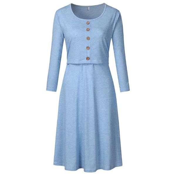 maternity dresses sagace women casual long sleeve button nursing dress for breastfeeding pregnant clothes, White
maternity dresses sagace women casual long sleeve button nursing dress for breastfeeding pregnant clothes, White