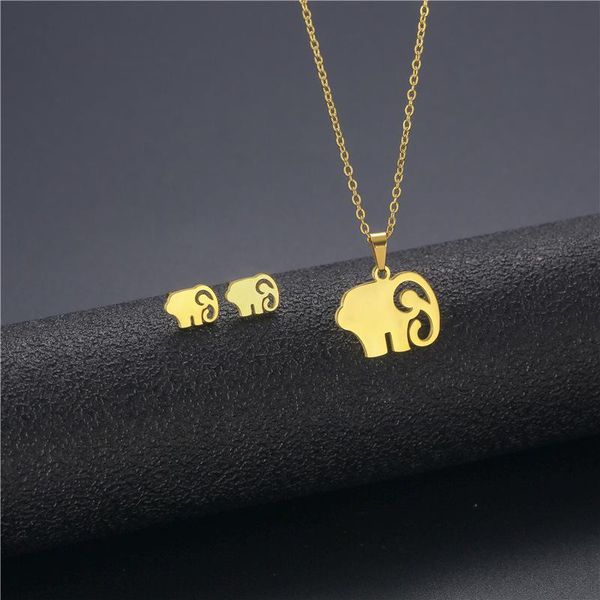 pendant necklaces small stainless steel lucky animal pet elephant love chain necklace earring set wedding you women mother jewelry, Silver
pendant necklaces small stainless steel lucky animal pet elephant love chain necklace earring set wedding you women mother jewelry, Silver