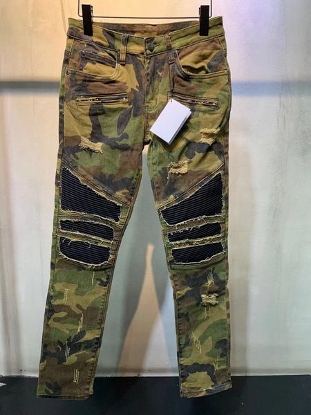 2021 men's jeans camouflage slim fit ripped hole washed jeans motorcycle designer jeans balm 28-40, Blue
2021 men's jeans camouflage slim fit ripped hole washed jeans motorcycle designer jeans balm 28-40, Blue