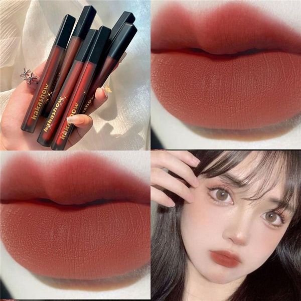 lip gloss matte 6 color mud velvet lipstick waterproof moisturizing long lasting tint makeup cosmetic tslm1