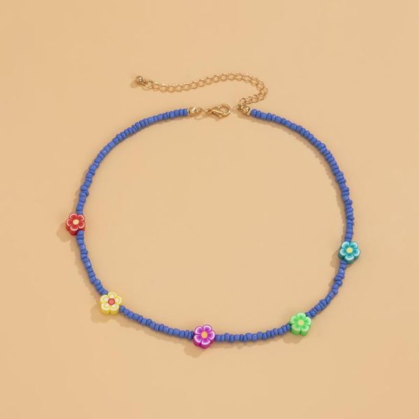 chokers trendy stainless steel metal jewelry polymer clay flower glass beads choker simple summer look beaded handmade necklace for girl, Golden;silver
chokers trendy stainless steel metal jewelry polymer clay flower glass beads choker simple summer look beaded handmade necklace for girl, Golden;silver