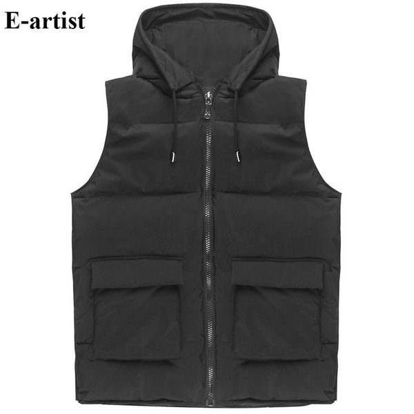 men's vests e-artist autumn winter men sleeveless jacket cotton padded hooded vest male casual windproof warm waistcoat plus size a851, Black;white
men's vests e-artist autumn winter men sleeveless jacket cotton padded hooded vest male casual windproof warm waistcoat plus size a851, Black;white
