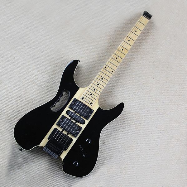 new arrival 6 strings headless black neck-thru-body electric guitar with floyd rose,maple fretboard,active/passive pickups available
new arrival 6 strings headless black neck-thru-body electric guitar with floyd rose,maple fretboard,active/passive pickups available