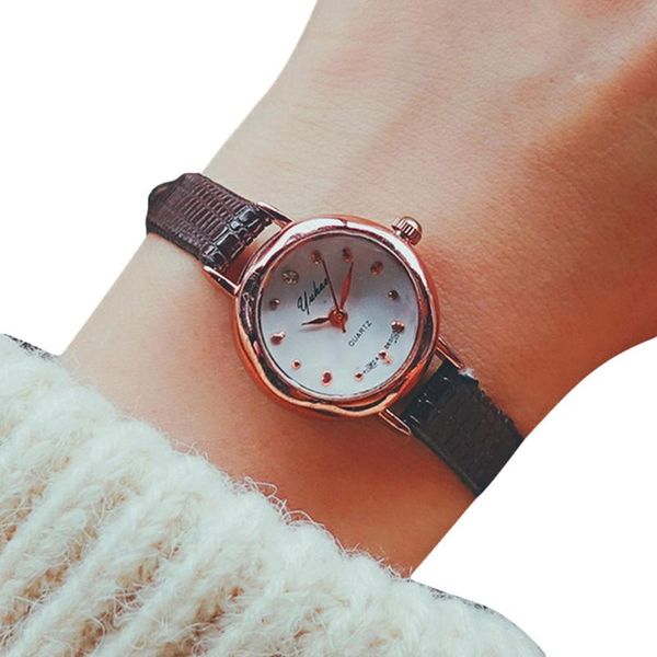 wristwatches simple women watches elegant small bracelet female clock fashion brand white dial leather retro ladies wrist gifs, Slivery;brown
wristwatches simple women watches elegant small bracelet female clock fashion brand white dial leather retro ladies wrist gifs, Slivery;brown