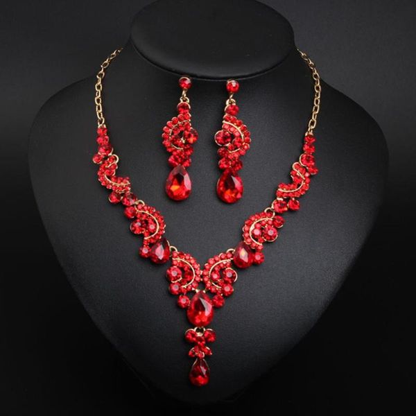 earrings & necklace luxury women rhinestone pendant chain stud wedding jewelry set, Silver
earrings & necklace luxury women rhinestone pendant chain stud wedding jewelry set, Silver