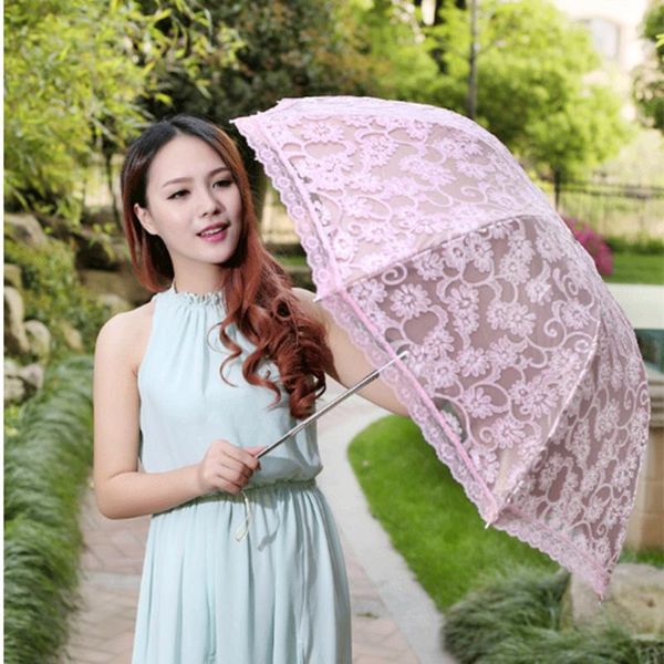 umbrellas folding umbrella flower uv protection sun three-folding fashion embroidered lace
umbrellas folding umbrella flower uv protection sun three-folding fashion embroidered lace
