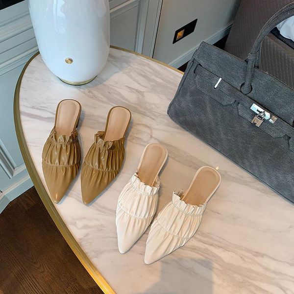 Sexy Mules Shoes Women Half Slippers Summer Shoes Pointed Toe 2021 New Female Spring Slippers Shoes Casual Female Mules, Beige
Sexy Mules Shoes Women Half Slippers Summer Shoes Pointed Toe 2021 New Female Spring Slippers Shoes Casual Female Mules, Beige