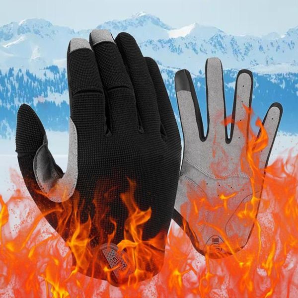 cycling gloves bicycle mountain bike touch screen windproof and warm autumn winter outdoor sports supplies, Black
cycling gloves bicycle mountain bike touch screen windproof and warm autumn winter outdoor sports supplies, Black