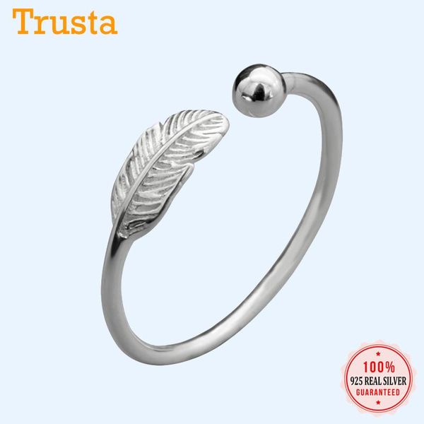 cluster rings trusta authentic 925 sterling silver fashion feather cocktail opening finger ring sizable for women girls jewelry gift ds172, Golden;silver
cluster rings trusta authentic 925 sterling silver fashion feather cocktail opening finger ring sizable for women girls jewelry gift ds172, Golden;silver