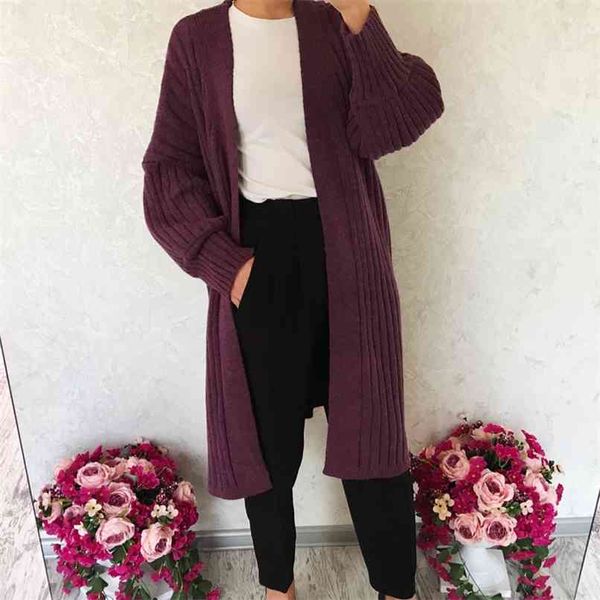 spring female knitted coat casual solid color cardigan sweater and oversized long 210430, White
spring female knitted coat casual solid color cardigan sweater and oversized long 210430, White