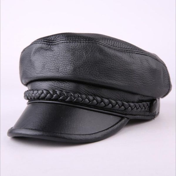 Genuine Sheepskin Leather Caps Fashion Warm Military Hats Luxury Design Sun Cap MZ21 Wide Brim, Blue;gray
Genuine Sheepskin Leather Caps Fashion Warm Military Hats Luxury Design Sun Cap MZ21 Wide Brim, Blue;gray