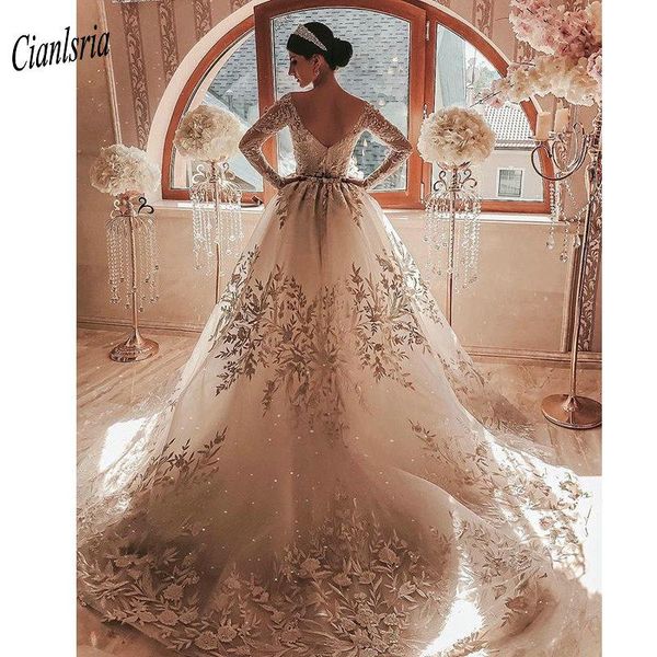 other wedding dresses luxury off the shoulder v-back a-line dress long sleeve appliques lace country dubai arabic bridal, White
other wedding dresses luxury off the shoulder v-back a-line dress long sleeve appliques lace country dubai arabic bridal, White