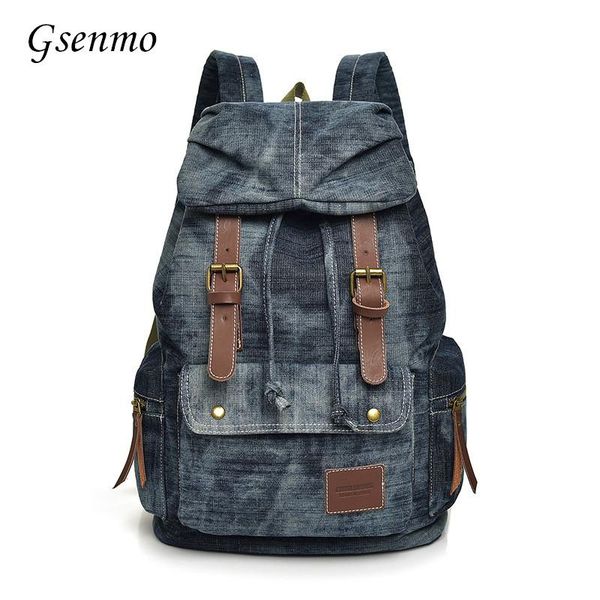 backpack gsenmo vintage women denim school bags for teenage girls string casual travel bag
backpack gsenmo vintage women denim school bags for teenage girls string casual travel bag
