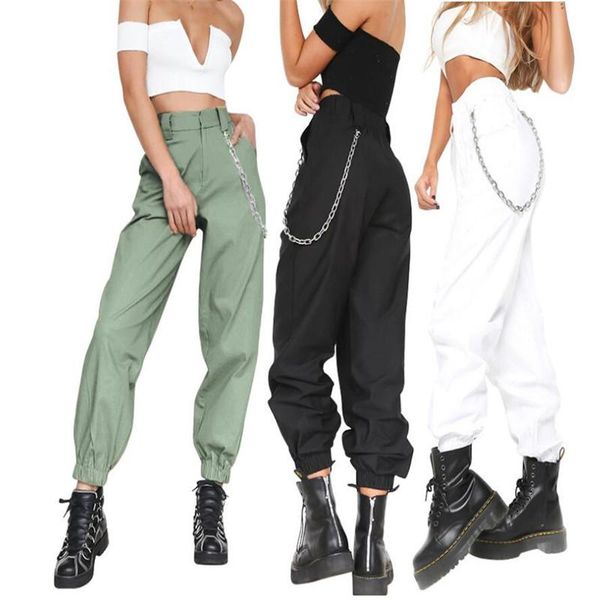 women's pants & capris punk cargo trousers casual loose long sports hiking streetwear with chain hip hop harem dance, Black;white
women's pants & capris punk cargo trousers casual loose long sports hiking streetwear with chain hip hop harem dance, Black;white
