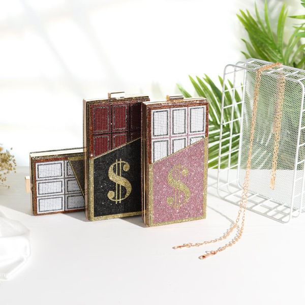 crystal money cash bags chocolate diamond dollar design evening handbag female party wedding purse clutch
crystal money cash bags chocolate diamond dollar design evening handbag female party wedding purse clutch