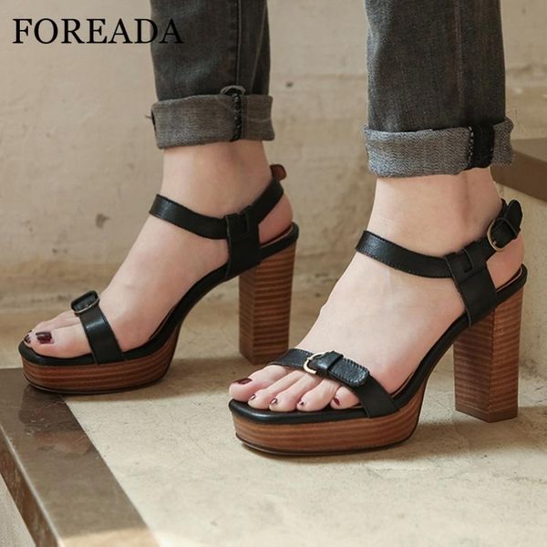 real leather sandals platform extreme high heels buckle strap thick shoes square toe lady party black 40
real leather sandals platform extreme high heels buckle strap thick shoes square toe lady party black 40