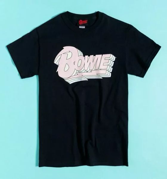 official black pastel bowie logo t-shirt, White;black
official black pastel bowie logo t-shirt, White;black