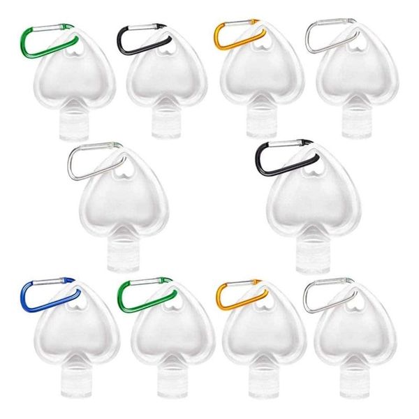 storage bottles & jars 10 pcs 50ml refillable travel containers heart shaped empty plastic with hook carabiner belt clip
storage bottles & jars 10 pcs 50ml refillable travel containers heart shaped empty plastic with hook carabiner belt clip