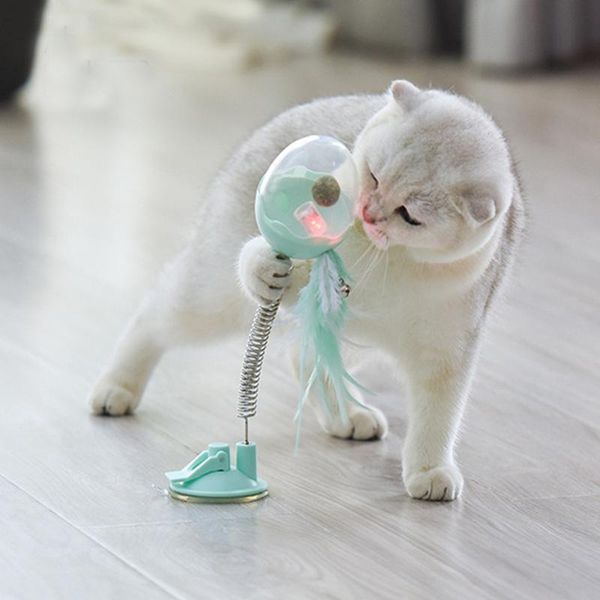 cat toys teaser toy plastic cats interactive with bottom sucker elastic spring feather bell kitten training leakage food
cat toys teaser toy plastic cats interactive with bottom sucker elastic spring feather bell kitten training leakage food