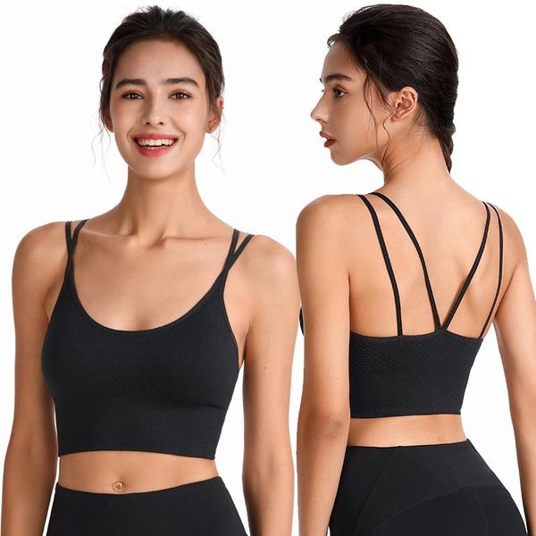 yoga sports bra beautiful back hollow shockproof quick-drying running fitness no steel ring gym clothing, White;black
yoga sports bra beautiful back hollow shockproof quick-drying running fitness no steel ring gym clothing, White;black