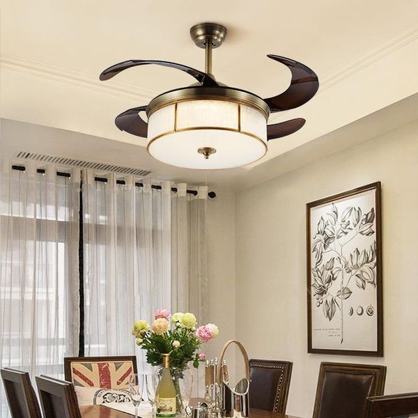 chandeliers all copper frequency conversion electric fan ceiling lamp hidden retractable modern and simple
chandeliers all copper frequency conversion electric fan ceiling lamp hidden retractable modern and simple
