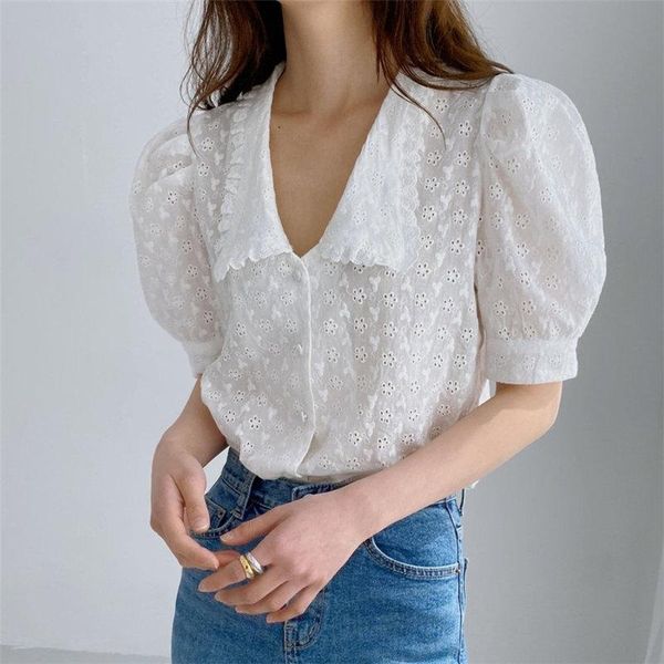 women's blouses & shirts lavender purple gentle office lady streetwear slim 2021 summer high waist loose chic sweet ol all match, White
women's blouses & shirts lavender purple gentle office lady streetwear slim 2021 summer high waist loose chic sweet ol all match, White