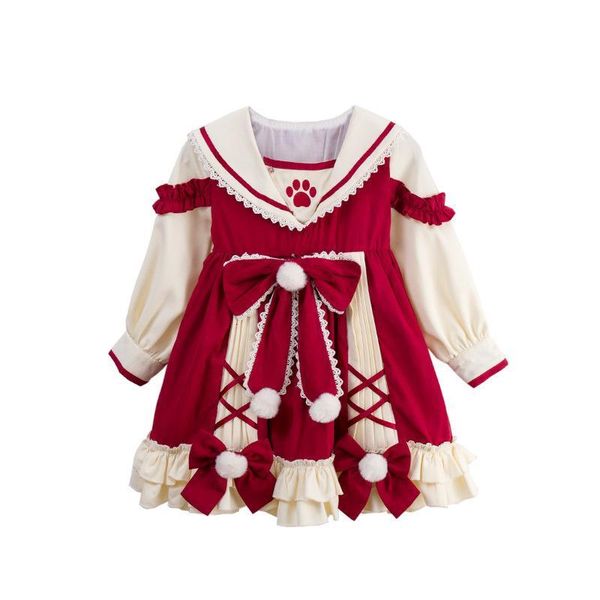 girls' dresses baby girls lolita vintage autumn kids princess infant es birthday baptism ball gowns children boutique clothes, Red;yellow
girls' dresses baby girls lolita vintage autumn kids princess infant es birthday baptism ball gowns children boutique clothes, Red;yellow
