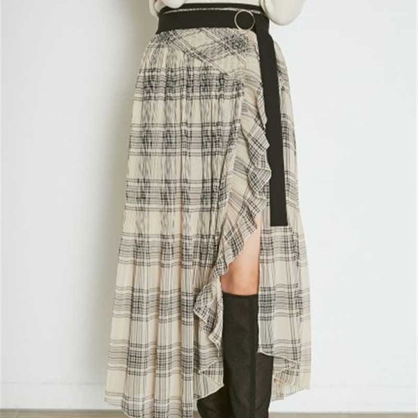 chic irreguar high waist a line skirt women plaid pattern ruffles patchwork jupe femme spring summer fashion skirts 210525, Black
chic irreguar high waist a line skirt women plaid pattern ruffles patchwork jupe femme spring summer fashion skirts 210525, Black