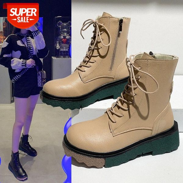 punk style martin boots women's autumn lace up casual simple neutral fashion versatile square heel #he0d, Black
punk style martin boots women's autumn lace up casual simple neutral fashion versatile square heel #he0d, Black