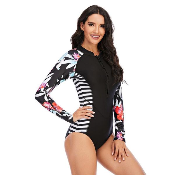 one-piece suits one piece swimsuit athletic zipper printed surfing women's long sleeve rash guards summer push up swimwear
one-piece suits one piece swimsuit athletic zipper printed surfing women's long sleeve rash guards summer push up swimwear