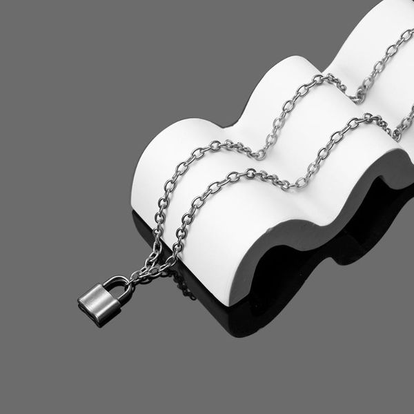 pendant necklaces men's stainless steel lock pendants for women hollow chain personality female neck jewelry gothic punk decoration, Silver
pendant necklaces men's stainless steel lock pendants for women hollow chain personality female neck jewelry gothic punk decoration, Silver