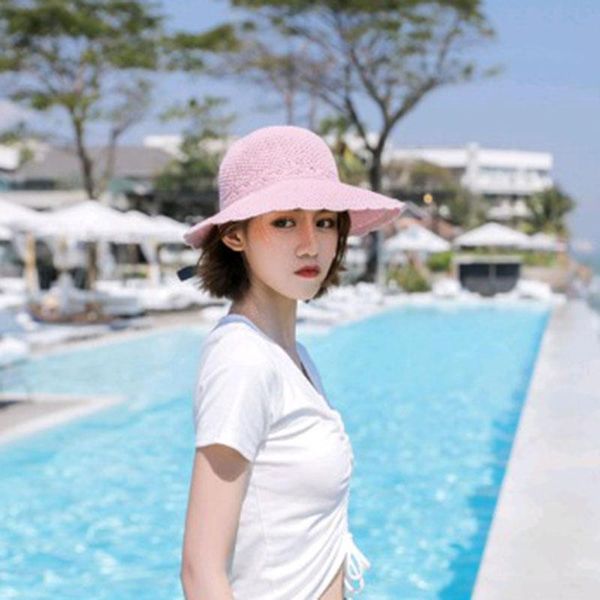 wide brim hats summer for women big bow knitted breathable sun hat foldable protection sunshade korean beach travel, Blue;gray
wide brim hats summer for women big bow knitted breathable sun hat foldable protection sunshade korean beach travel, Blue;gray