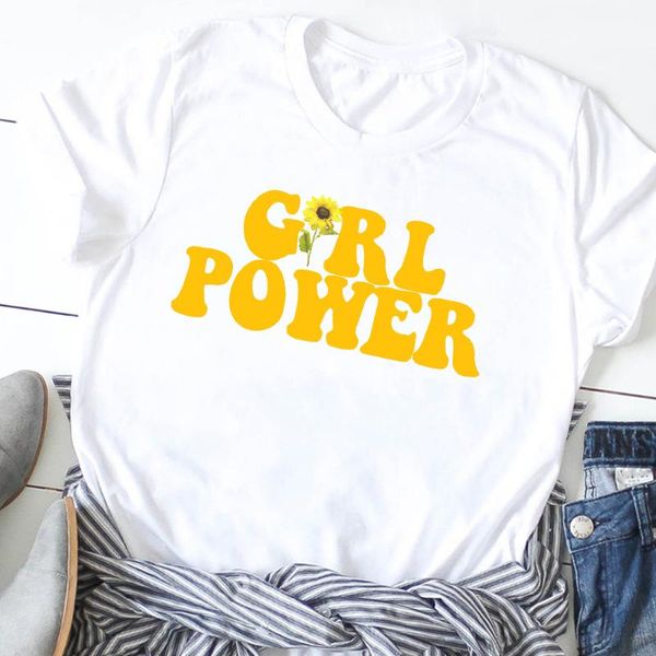 women's t-shirt women girl power sunflower floral feminist female t shirt graphic print t-shirts casual tees clothes tee, White
women's t-shirt women girl power sunflower floral feminist female t shirt graphic print t-shirts casual tees clothes tee, White