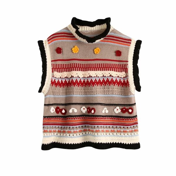fashion women knitwear weskit autumn colorful female waistcoat casual 3d flower print ladies vest girls knits coats 210430, White;black
fashion women knitwear weskit autumn colorful female waistcoat casual 3d flower print ladies vest girls knits coats 210430, White;black